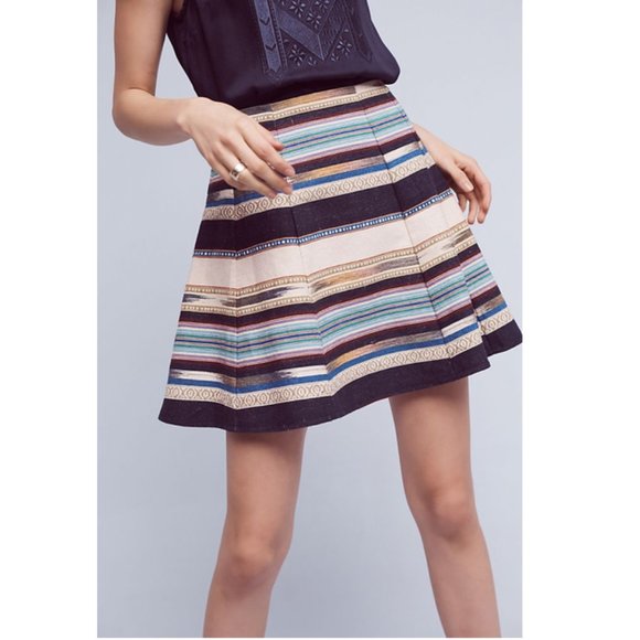 Anthropologie Chloe Oliver Hayley Skater Skirt 8 - Picture 3 of 11